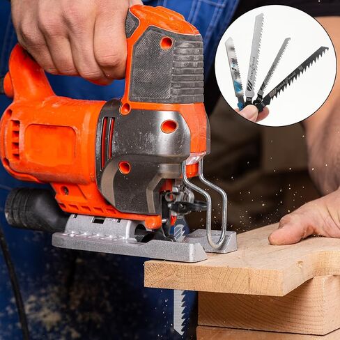 10Pcs T Shank Jigsaw Blades Wood Jig Saw Blade for Metal Plastic Cutting Metal Blades for Jigsaw, T111D, T101AO, T101BR, T101D, T101B, T118A, T118B, T144D, T244D,T111C in Saudi Arabia