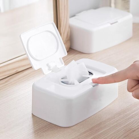 PRETYZOOM 2pcs Empty Wipes Dispenser, Baby Wipes Container with Lid, Portable Refillable Paper Container for Bathroom, Travel (17x10x6cm) in Saudi Arabia