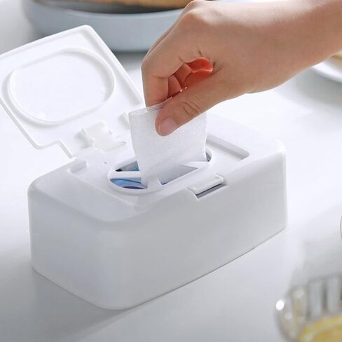 PRETYZOOM 2pcs Empty Wipes Dispenser, Baby Wipes Container with Lid, Portable Refillable Paper Container for Bathroom, Travel (17x10x6cm) in Saudi Arabia