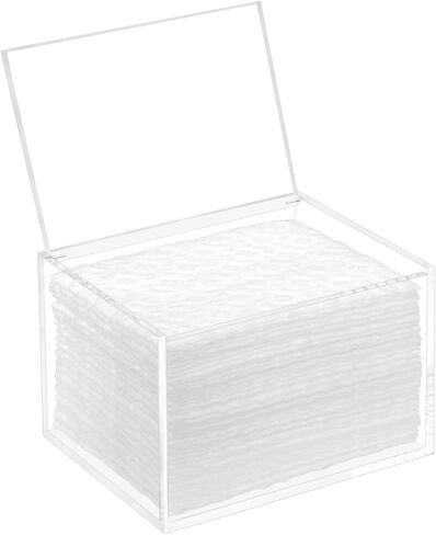 Mop Pad Holder Container, Floor Mopping Storage Acrylic Box for Fabric Softener Sheets, Black in Kuwait