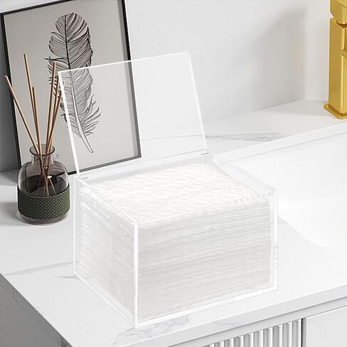 Mop Pad Holder Container, Floor Mopping Storage Acrylic Box for Fabric Softener Sheets, Black in Kuwait