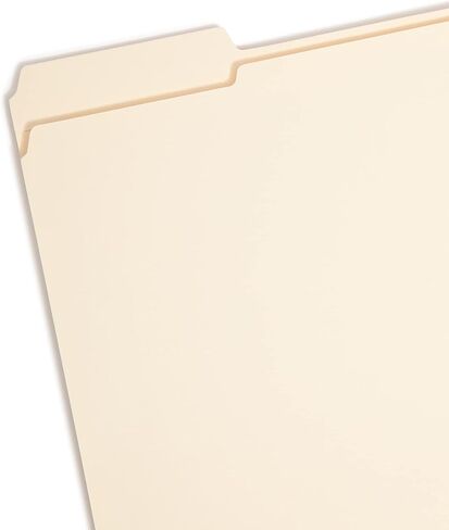 مجلد ملفات Smead Fastener، 2 مثبتات، علامة تبويب معززة 1/3 قطع، توسيع 1-1/2 بوصة، حجم الحروف، مانيلا، 50 لكل صندوق (14595) in Saudi Arabia
