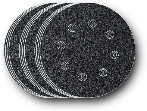 Fein MultiMaster Assorted Round Sanding Sheet Set with Hook and Loop - Unperforated, 4 Each of 60/80/120/180 Grits, 16-Pack - 63717227010 in Saudi Arabia