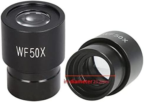 Microscope Kit Microscope Eyepieces WF20x 30x 40x 50x Biological Microscy Lens Wide Interface 23.2mm Microscope Lens (Color: WF50X) in Kuwait