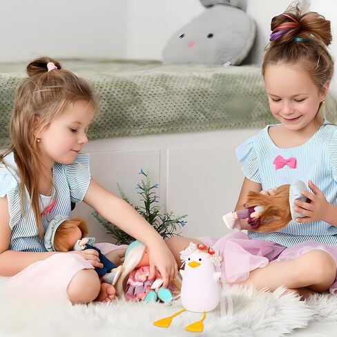 Duck Night Light, Squishy Duck Lamp, Cute Bedside Ducks Funny Nightlight with Dimmer & Timer & Rechargeable for Room Decor, Duck Gifts for Girls, Boys, Women, Little Ones-Cowboy Duck in Kuwait