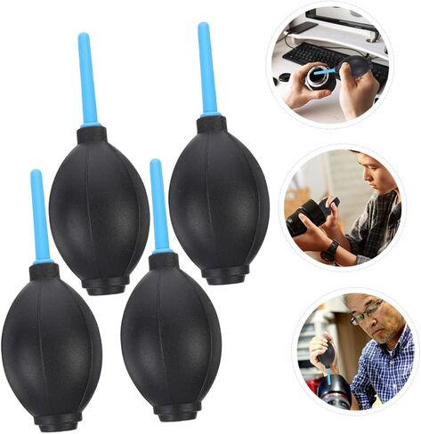 Mikikit 4pcs منظف غبار منفاخ الهواء لمضخة الضغط البلاستيكية المستشعر لمستشعر الكاميرا مع قبضة مريحة لإزالة الحطام الآمنة والفعالة in Saudi Arabia