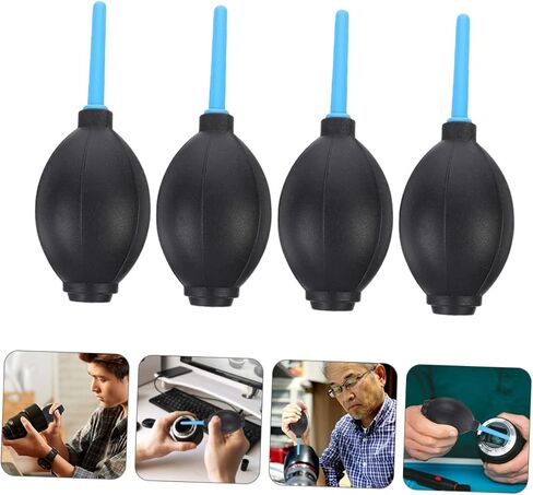 Mikikit 4pcs منظف غبار منفاخ الهواء لمضخة الضغط البلاستيكية المستشعر لمستشعر الكاميرا مع قبضة مريحة لإزالة الحطام الآمنة والفعالة in Saudi Arabia