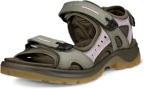 Ecco Women's Yucatan Sport Sandal ، Vetiver/Violet Ice/Tarmac Nubuck ، 8-8.5 in Kuwait