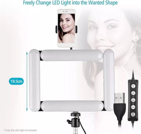 الربط القابل للطي 4 لوحات LED RGB Light 3000K-6500K مصباح تعبئة مجموعة مع ثقب المسمار 1/4inch لدفق مباشر in Saudi Arabia