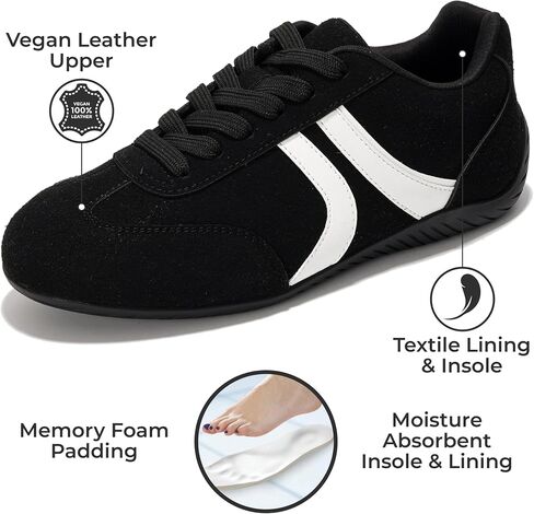 Project Cloud Barefoot Shoes Women – Memory Foam Lace-Up Womens Sneakers – Lightweight & Non Slip Womens Shoes Casual – All-Day Women's Fashion Sneakers for 2025 (Goal) in Saudi Arabia
