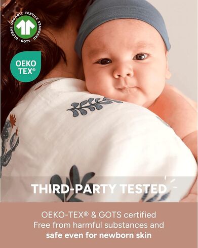 Nightingale Baby Washcloths, Rayon from Bamboo Baby Clothes Organic Wash Cloths with Cotton, Newborn Bath Essentials, Burping Cloths for Babies, Face Towels Reusable 12"x12" (Feather) 6 Pack in Kuwait