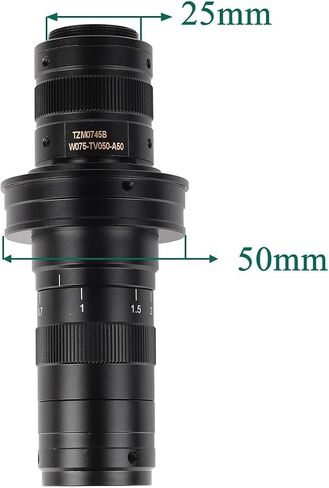 0.7x ~ 4.5x التكبير 130x 180x 150x Zoom C Mount Lens 25mm لـ HDMI VGA USB CameroS in Kuwait