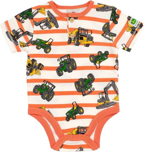 John Deere Farm Animals Truct Truck Baby 5 Pack Budyvitist Studuits Newborn لأحجام الرضع (حديثي الولادة - 24 شهرًا) in Saudi Arabia