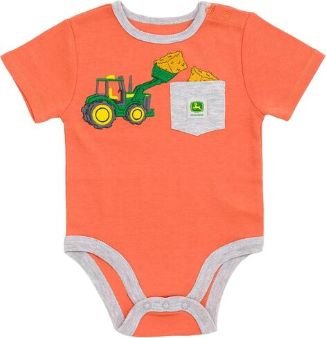 John Deere Farm Animals Truct Truck Baby 5 Pack Budyvitist Studuits Newborn لأحجام الرضع (حديثي الولادة - 24 شهرًا) in Saudi Arabia