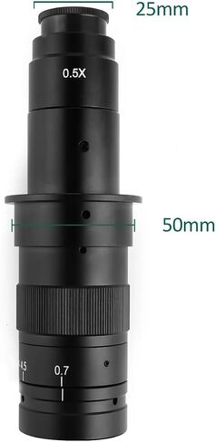 0.7x ~ 4.5x التكبير 130x 180x 150x Zoom C Mount Lens 25mm لـ HDMI VGA USB CameroS in Kuwait