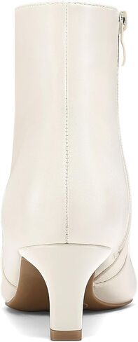 Mysoft Women's Hitten Heel Onkle Boots Square Toe Booties أحذية مريحة مع سحاب جانبي in Saudi Arabia