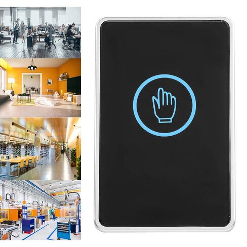 زر خروج الباب الخلفي مع التحكم في الوصول بالأشعة تحت الحمراء LED LED ، وتركيب تركيب السطح للمكتب المنزلي ، بلاستيك أسود ABS in Saudi Arabia