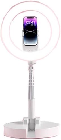 Charging Live Fill Light Mobile Phone Bracket Desktop on The Ground Camera Outdoor Photography(E) in Saudi Arabia