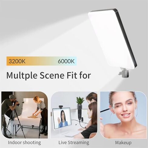 Dimmable LED Video lamp Panel EU Plug Filler Light Tricolor Photographic Lighting(20cm) in Saudi Arabia