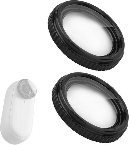 2PCS Lens Guard for Insta360 Go 3 ، Glass Lens Cover Cover Protector Waterproof High District Cover Accessories متوافقة مع Insta360 Go 3 in Kuwait