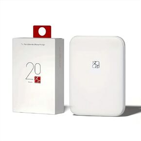 طابعة صور فورية ميني محمولة - Bluetooth 5.0 ، تعمل مع iOS & Android (مع 20 ورقة من 2 × 3 في ورق الصور Zink) in Kuwait