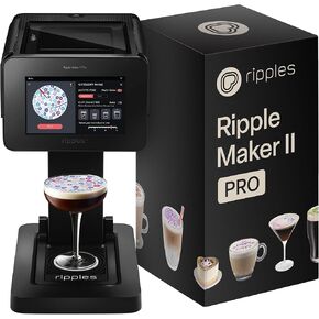 تموجات - طابعة Maker Pro الأصلية - Beverage -Top Printer لمشروبات الرغوة والحلويات | حاملي POD مزدوج للمطبوعات متعددة الألوان | صور شخصية وتصميمات شخصية | سهولة الإعداد ووسائل التواصل الاجتماعي in Kuwait