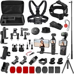 Accessories Kit for OSMO Pocket 3, SGIP 2-in-1 Stand, Organizer Bag, Hard Shell Case,Selfie Stick,Tripod,Magnetic Mount,Mobile Phone Holder, Screen Protector, Accessories for OSMO Pocket 3 in Saudi Arabia