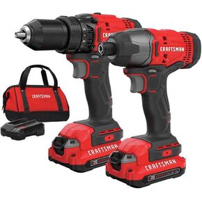 CRAFTSMAN CMCK200C2R 20V السرعة المتغيرة ليثيوم-أيون 1/2 في. سائق الحفر اللاسلكي و 1/4 بوصة. in Kuwait
