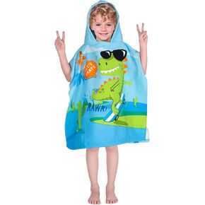 Hooded Kids Beach Towels - Toddler Bath Towel Girls Boys Swim Cover-ups for Ages 1 to 6 Kids Pool Towels Quick Dry Lightweight Soft Microfiber Poncho Towel 24x23(Flower Unicorn New) in Saudi Arabia