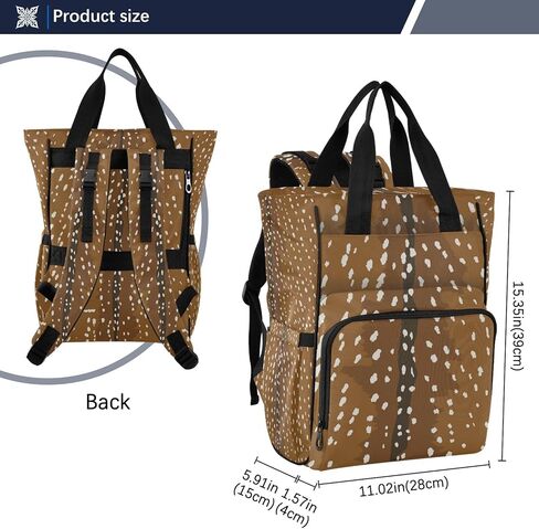 ALAZA Diaper Bag Backpack for Baby Nappy Changing Bags Multifunction Deer Print Travel Back Pack(226te5c) in Saudi Arabia