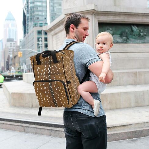 ALAZA Diaper Bag Backpack for Baby Nappy Changing Bags Multifunction Deer Print Travel Back Pack(226te5c) in Saudi Arabia