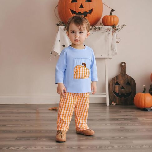 Bemeyourbbs Toddler Baby Boy Fall Clothes Shirt Top مرونة مرونة من منقوش السراويل in Kuwait