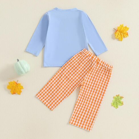 Bemeyourbbs Toddler Baby Boy Fall Clothes Shirt Top مرونة مرونة من منقوش السراويل in Kuwait