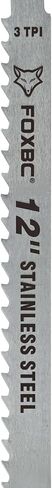 FOXBC 12 Inch Stainless Steel Frozen Meat Bone Saw Blades 3 TPI for Reciprocating and Sawzall Saws - 10 Pack in Saudi Arabia