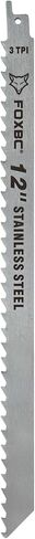 FOXBC 12 Inch Stainless Steel Frozen Meat Bone Saw Blades 3 TPI for Reciprocating and Sawzall Saws - 10 Pack in Saudi Arabia