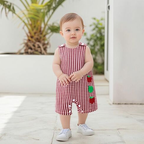 Back To School Newborn Baby Boy Clothes Apple Bus Pencil Romper Sleeveless Shortall First Day Of School Outfit in Saudi Arabia