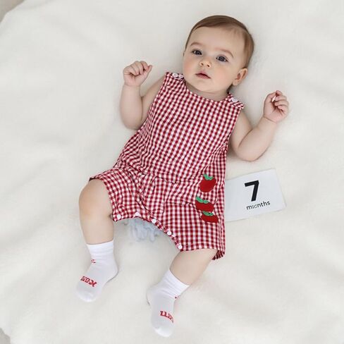 Back To School Newborn Baby Boy Clothes Apple Bus Pencil Romper Sleeveless Shortall First Day Of School Outfit in Saudi Arabia