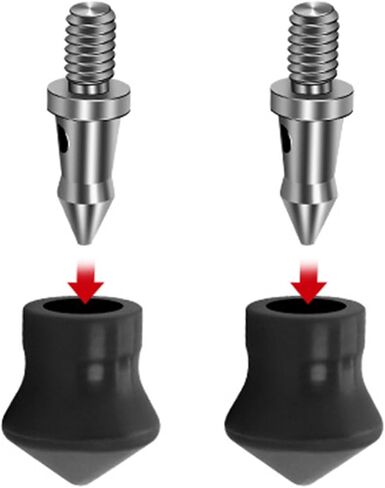 3pieces Slip Resistant Rubber Feet Legs 1/4 Svrew for Tripod and Monopod Stability On Uneven Grounds in Saudi Arabia