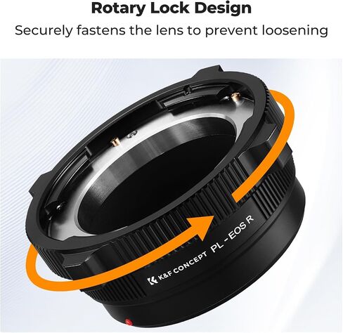 K&F Concept PL-RF Mount Lens Adapter ، PL Mount Lens Converter متوافق مع Canon RF Mount Cameras in Saudi Arabia