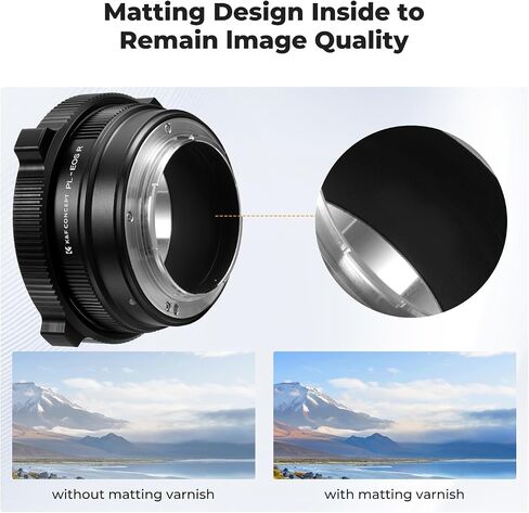 K&F Concept PL-RF Mount Lens Adapter ، PL Mount Lens Converter متوافق مع Canon RF Mount Cameras in Saudi Arabia