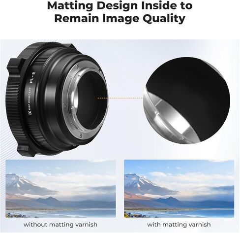 K&F Concept PL-E Mount Lens Adapter, PL Lens Converter Compatible with Sony E/NEX Mount Adapter in Saudi Arabia