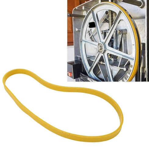 2pcs Bandsaw Tyres Rubber لمدة 10 بوصة شريط النجارة العجلة ، تقليل الضوضاء غير المنزلق ، الجر الممتاز والتاج ، يمنع أضرار الشفرة in Saudi Arabia