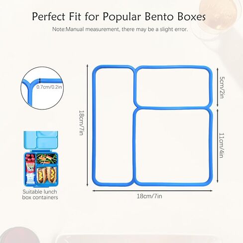 بديل لحشية ختم الغطاء الأزرق المكون من 2 عبوات لـ Omiebox ، سيليكون آمن للأغذية ، ختم مقاوم للتسرب ، سهلة التثبيت ، حاوية Bento in Kuwait