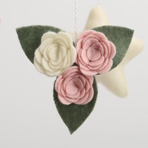 Deer Baby Mobile Girl Butterflies Nursery Mobile Baby Shower Gift Flowers Baby Mobile in Saudi Arabia