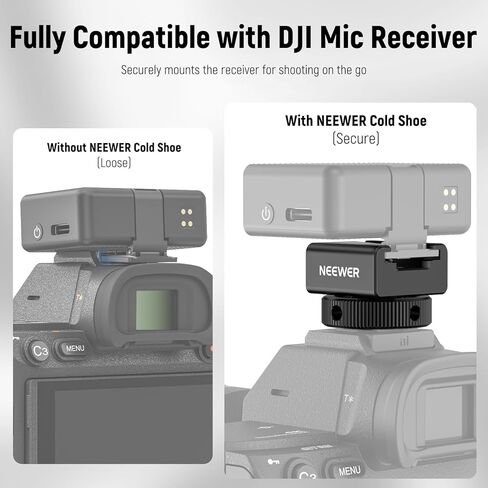 محول جبل الأحذية الباردة Neewer متوافق مع DJI MIC 2 ركب اللاسلكي GO II HOLLYLAND SARAMONC NEWER MINI MINI MICROPHONE ، تصميم إزاحة مضاد للتداخل لتصميم SPEEDLITE FLASH ، UA079 in Kuwait