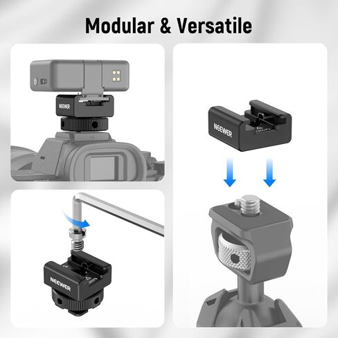 محول جبل الأحذية الباردة Neewer متوافق مع DJI MIC 2 ركب اللاسلكي GO II HOLLYLAND SARAMONC NEWER MINI MINI MICROPHONE ، تصميم إزاحة مضاد للتداخل لتصميم SPEEDLITE FLASH ، UA079 in Kuwait