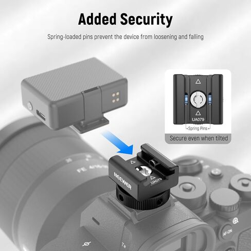 محول جبل الأحذية الباردة Neewer متوافق مع DJI MIC 2 ركب اللاسلكي GO II HOLLYLAND SARAMONC NEWER MINI MINI MICROPHONE ، تصميم إزاحة مضاد للتداخل لتصميم SPEEDLITE FLASH ، UA079 in Kuwait