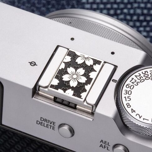 Camera Metal Hot Shoe Cover Shutter Buttons for FUJIFILM X100VI X100V XPro3 XPro2 XPro1 X-T4 X-T3 X-T50 X-T30 for NikonZF Z5 Z6 for Canon (Red-Hot Shoe Cover) in Saudi Arabia