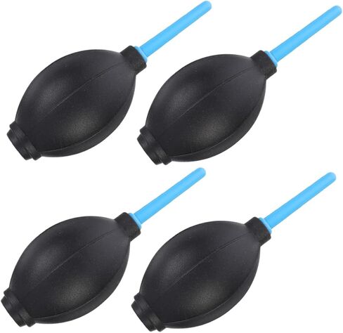 4pcs Portable Air Blower Dust Cleaner for Camera Lens Sensor Keyboard Ergonomic Squeeze Bulb Pump with Pin Valve Nozzle Soft Elastic Plastic for DSLR and Digital Devices Cleaning in Saudi Arabia