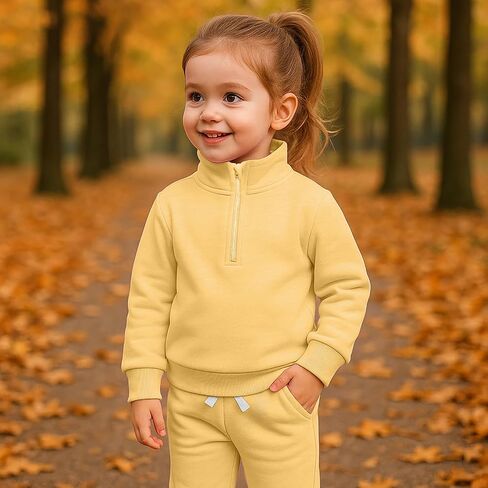 Grnshts Toddler مطابقة ملابس الفتى والفتاة سقوط ملابس طفل طويل الأكمام في فصل الشتاء مجموعات 2-6y in Kuwait